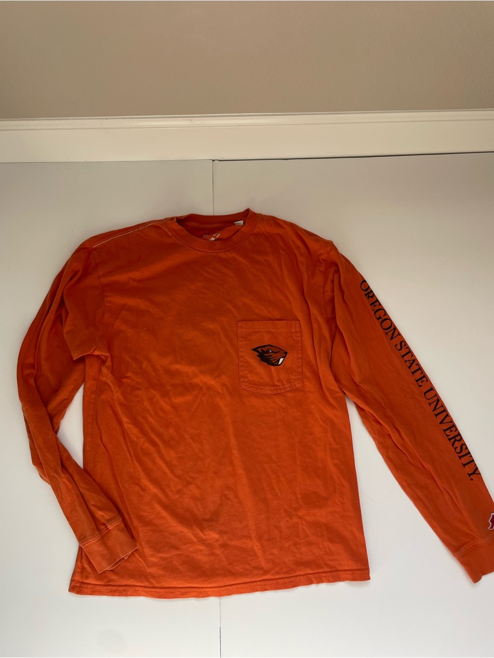 League Oregon State Long Sleeve Pocket Tee - Orange